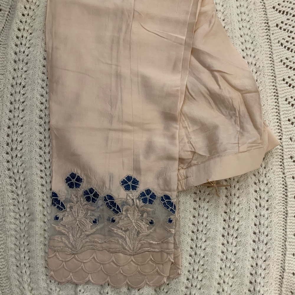 Sapphire silk pants